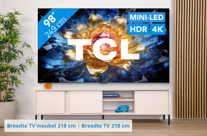 TCL QD Mini-led 98" T8D (2026) visual Coolblue 1