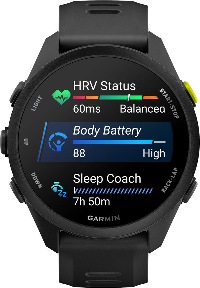 Garmin Forerunner 70 43 mm Zwart voorkant