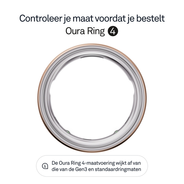 Oura Ring 4 Maat 8 Roségoud visual leverancier