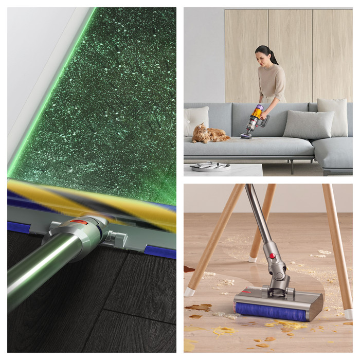 Dyson V12s Detect Slim Submarine product in gebruik