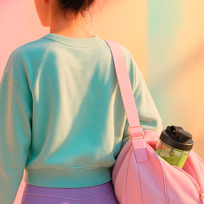 Moulinex Blend Up Essential LM1EHBF0 Grijs product in gebruik