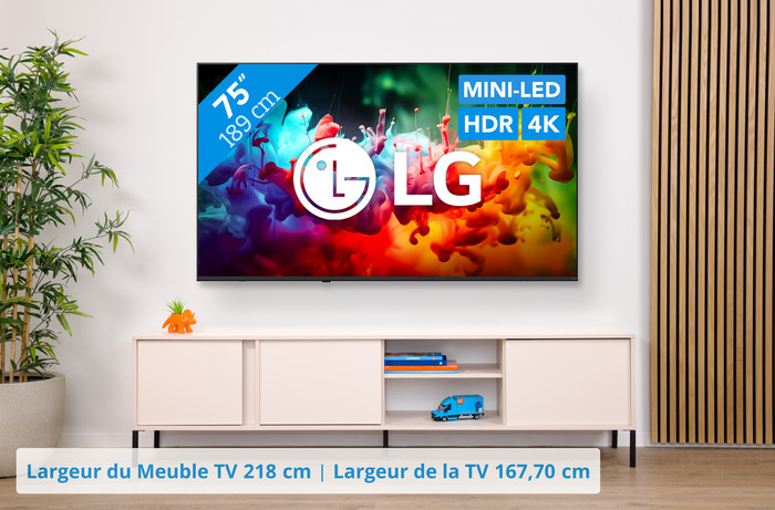 LG Mini-LED 75" QNED70 (2026) visuel Coolblue 1