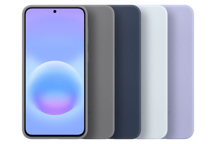 Samsung Galaxy A57 Back Cover Silicone Gris produit composé