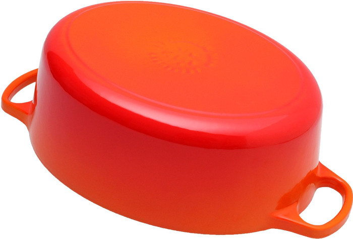 Le Creuset Cocotte Ovale 31 cm Volcanique dessous