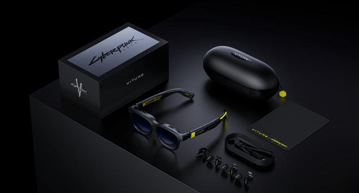 VITURE x Cyberpunk 2077 Luma Cyber XR bril visual leverancier