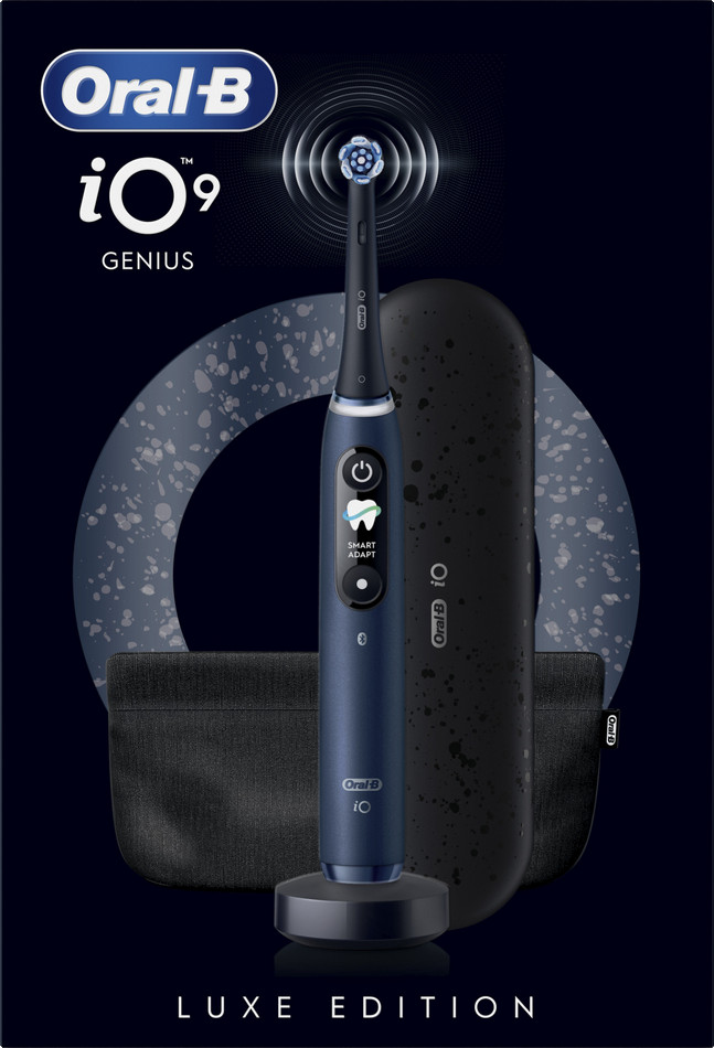 Oral-B iO 9 Safierblauw Luxe Edition verpakking