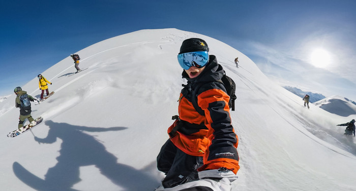 GoPro Max Grip + Tripod product in gebruik