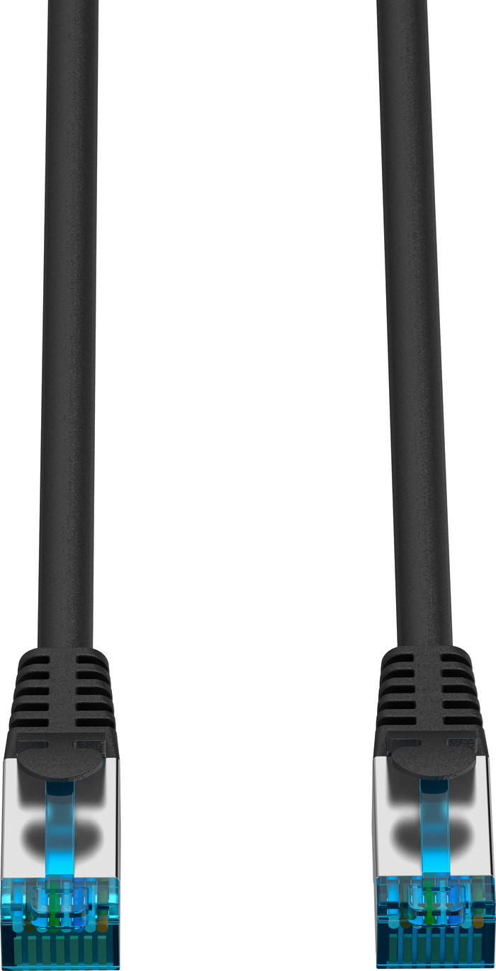 BlueBuilt Network Cable STP CAT6 0.5m Black 5-pack top