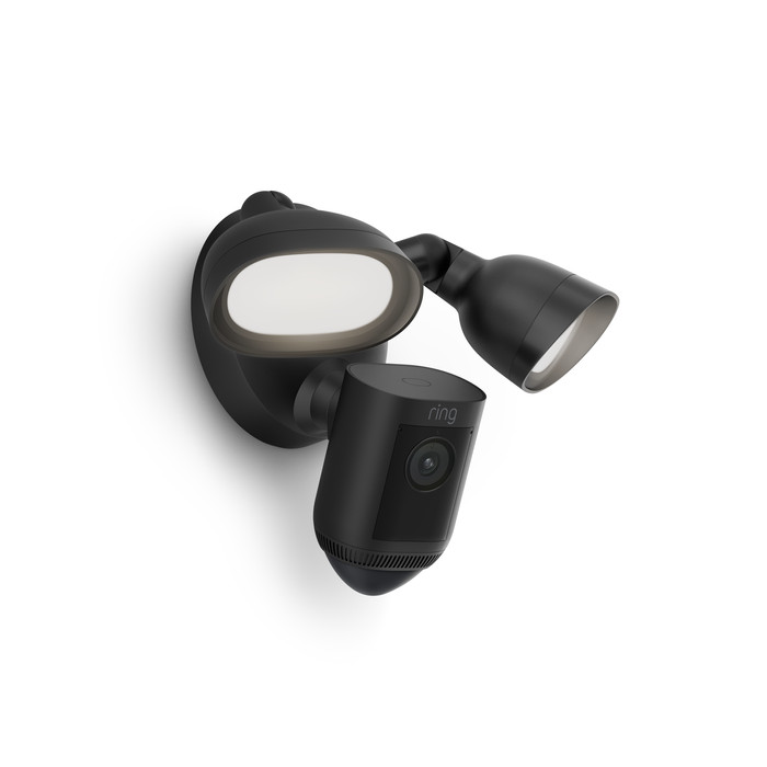 Ring Floodlight Camera Wired Pro 2e Generatie Zwart Duo Pack rechterkant