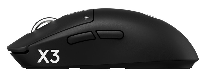 Logitech G PRO X3 SUPERSTRIKE LIGHTSPEED Zwart linkerkant