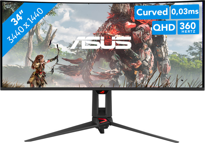 ASUS ROG Swift PG34WCDN QD-OLED Curved Main Image