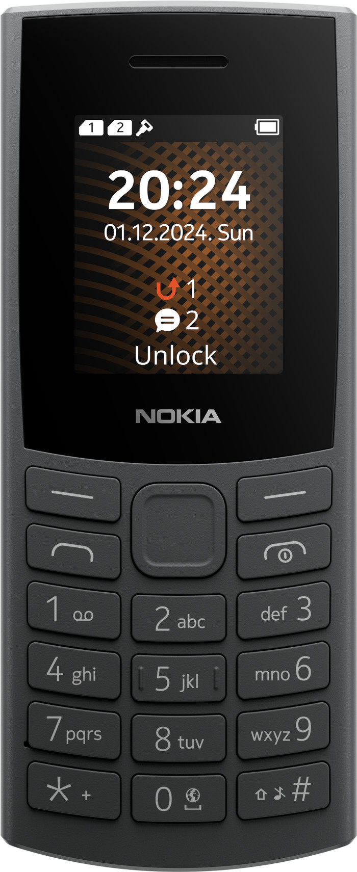 Nokia 105 128MB Grijs 4G Main Image