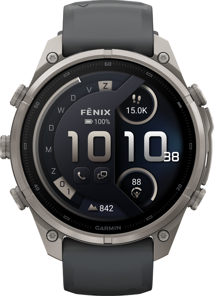 Garmin Fenix 9 Pro Zwart LTE 47mm voorkant