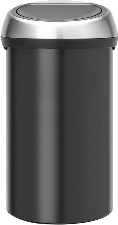 Brabantia Touch Bin 60 Liter Matt Black Fingerprint Proof Main Image
