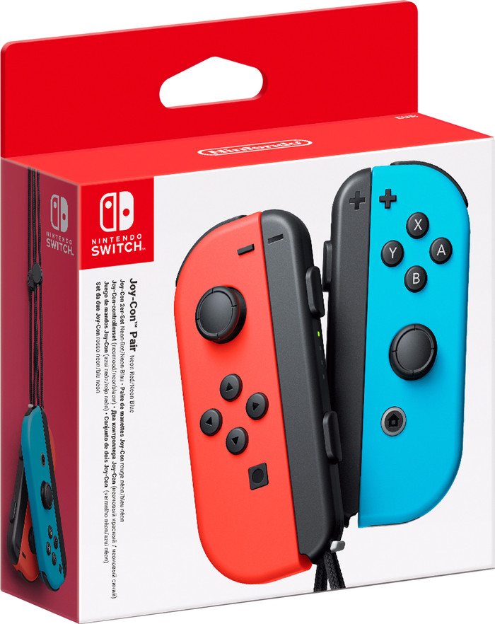 Nintendo Switch Joy-Con Set Red/Blue + Nintendo Switch Joy-Con Charge Grip front