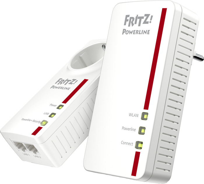 AVM FRITZ!Powerline 1260E WLAN Set International WiFi 1200 Mbps 2 adapters Main Image
