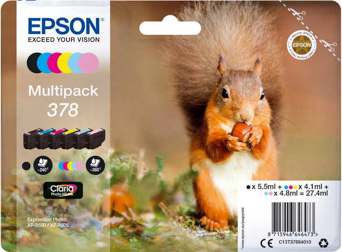 Epson 378 Cartridges Combo Pack Main Image