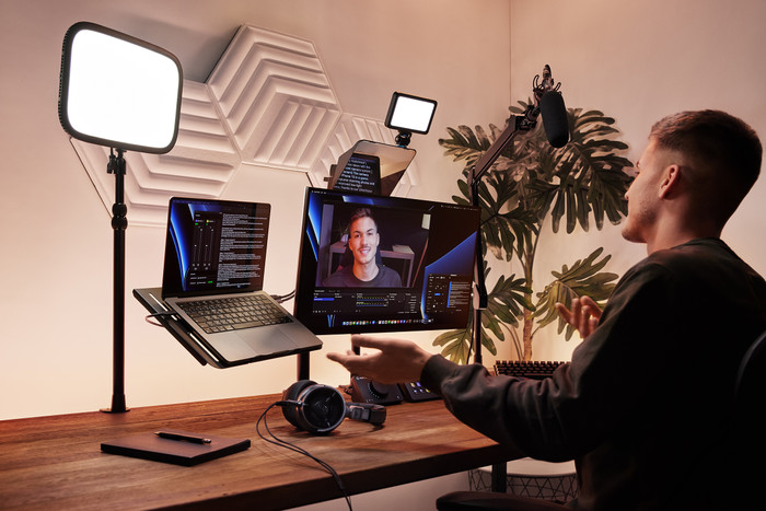 Elgato Prompter product in gebruik