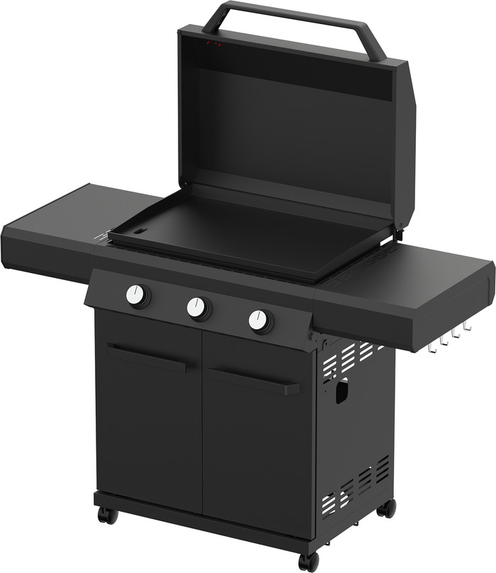 Grill Guru Gas Plancha binnenkant