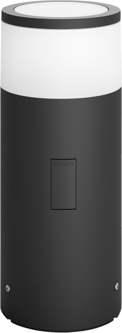 Philips Hue Calla sokkellamp White and Color zwart laag uitbreiding voorkant
