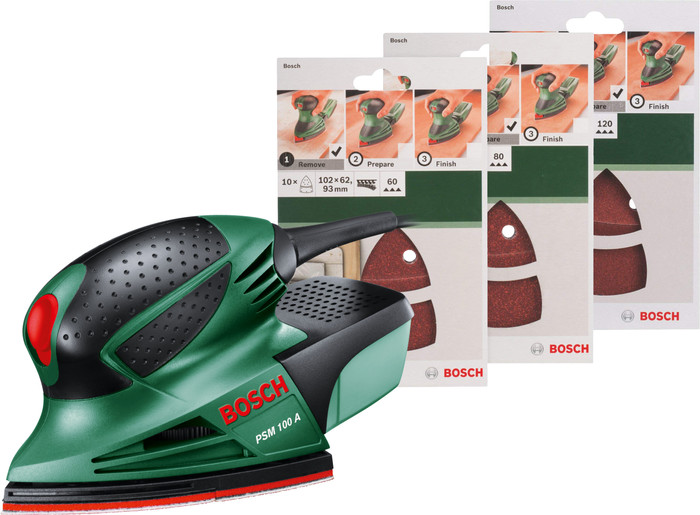Bosch PSM 100 A + 30 Feuilles Abrasives Main Image