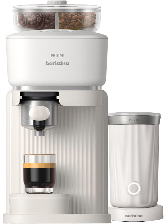 Philips Baristina Bean Swap BAR320/00 Wit + Melkopschuimer Main Image