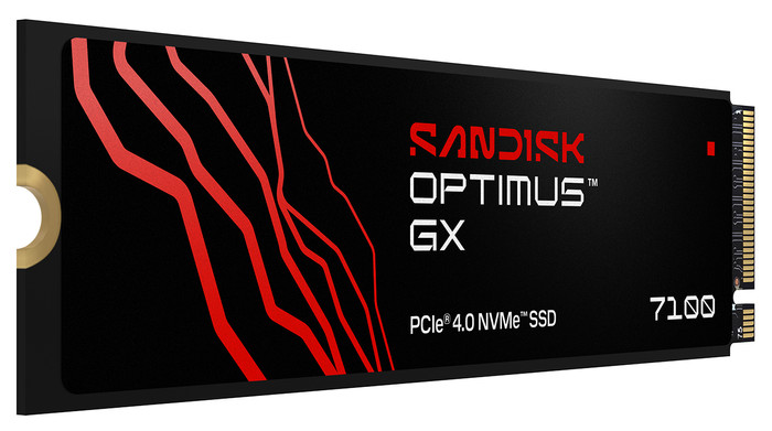SANDISK Optimus GX 7100 2TB NVMe SSD voorkant