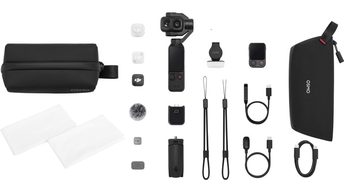 DJI Osmo Pocket 4P (Pro) Creator Combo + BlueBuilt Chiffons en Microfibre Main Image