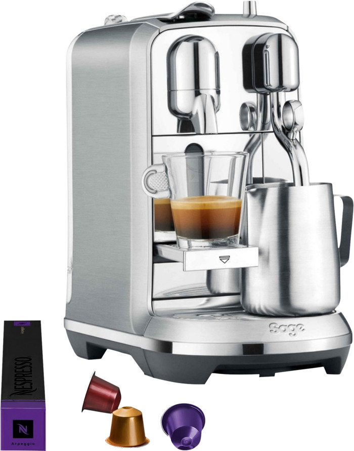 Sage Nespresso Creatista Plus SNE800BSS Stainless Steel front