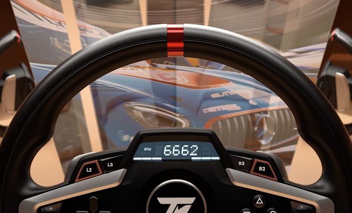 Thrustmaster T248R PlayStation and PC product in use