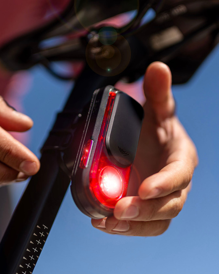 Garmin Varia RearVue 820 Radar Achterlicht product in gebruik