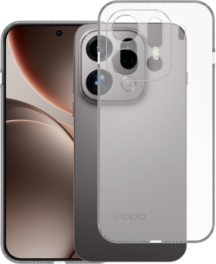 Just in Case Soft Design Oppo Find X9 Pro Back Cover Transparant detail