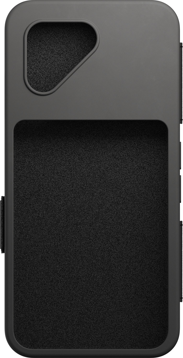 Fairphone 6 Flip Case Zwart achterkant