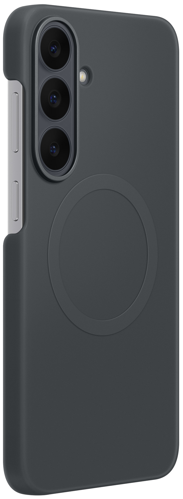 Samsung Galaxy S26 FE Siliconen Back Cover met Magneet Zwart rechterkant