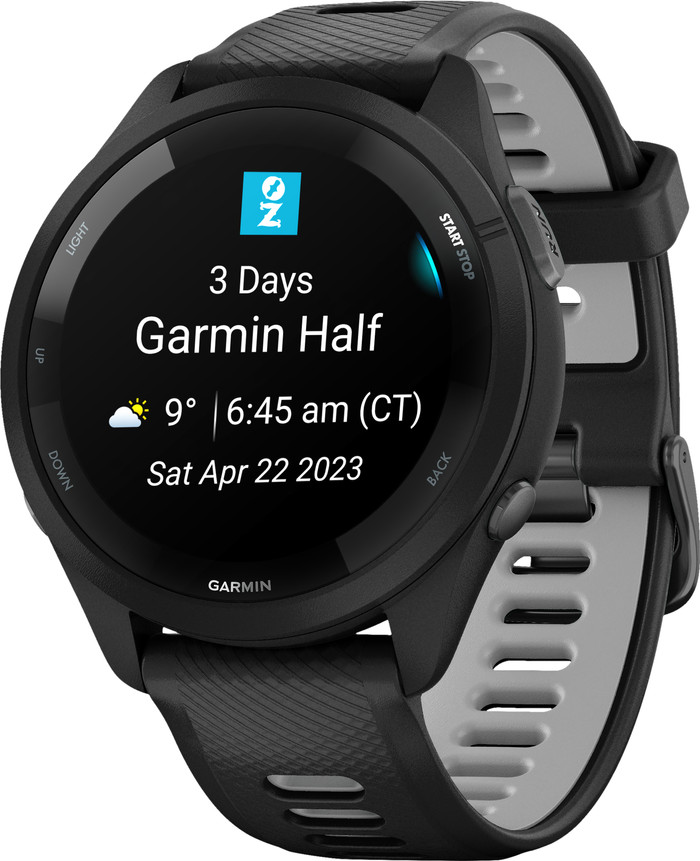 Garmin Forerunner 265 Zwart rechterkant