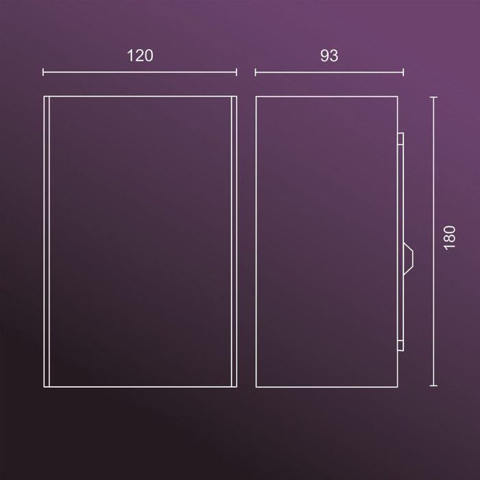 Philips Hue Resonate muurlamp White and Color zwart 5-pack null