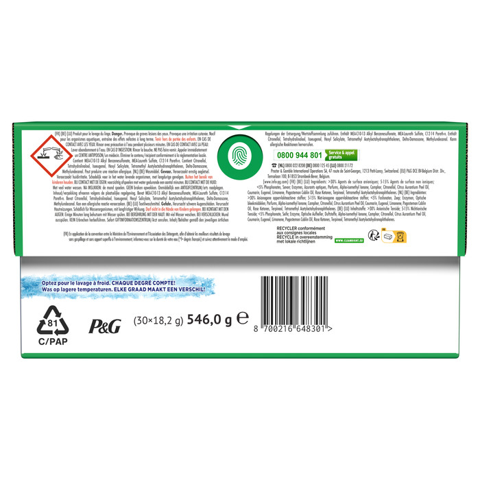 Ariel 3-en-1 Pods Original - 240 Pièces arrière