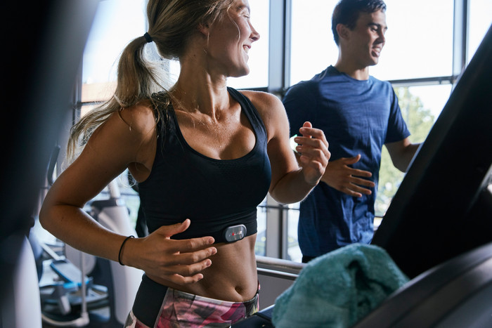 Polar H9 Heart Rate Monitor Chest Strap Black XS-S product in use