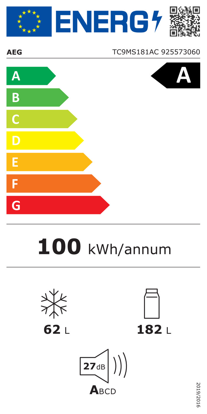 AEG TC9MS181AC energielabel