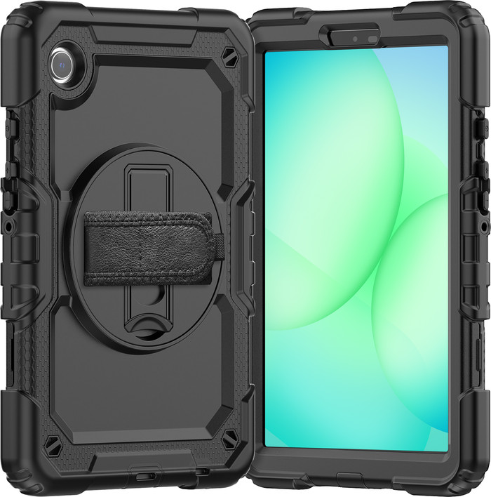 Just in Case Samsung Galaxy Tab A11 Plus Shockproof Case Zwart voorkant