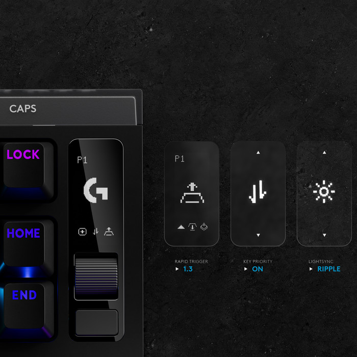 Logitech G PRO X2 RAPID TKL Gaming Toetsenbord Zwart Azerty detail