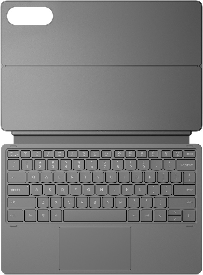 Lenovo Idea Tab Pro Gen 2 Toetsenbord Hoes AZERTY Grijs achterkant