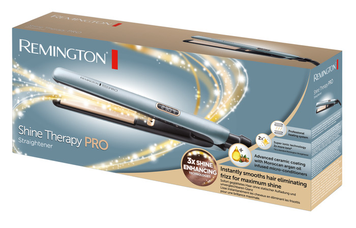 Remington Shine Therapy Pro S9300 Hair Straightener packaging