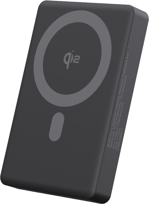 BlueBuilt Draadloze Powerbank met MagSafe en Qi2 10.000 mAh met Snelladen Zwart Main Image