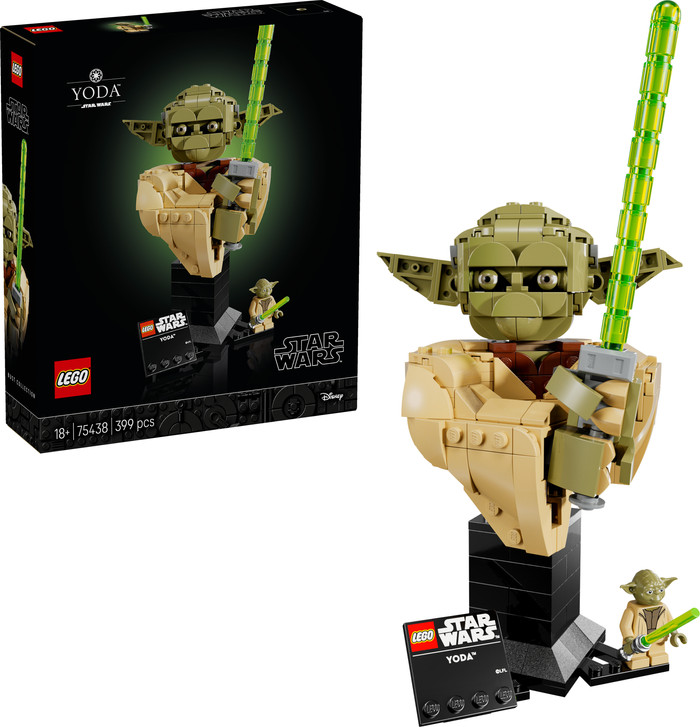 LEGO Star Wars - Le Buste de Yoda 75438 côté droit