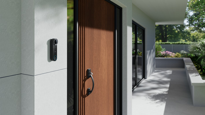 Anker eufy Doorbell S4 Wired + Mini Chime product in use