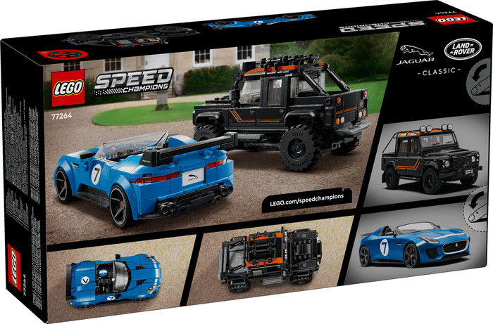 LEGO Speed Champions - La Jaguar Project 7 et le Land Rover Defender 77264 emballage