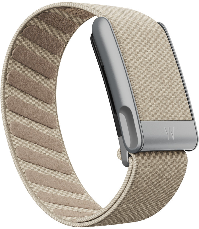 WHOOP MG SuperKnit Band Beige product in gebruik