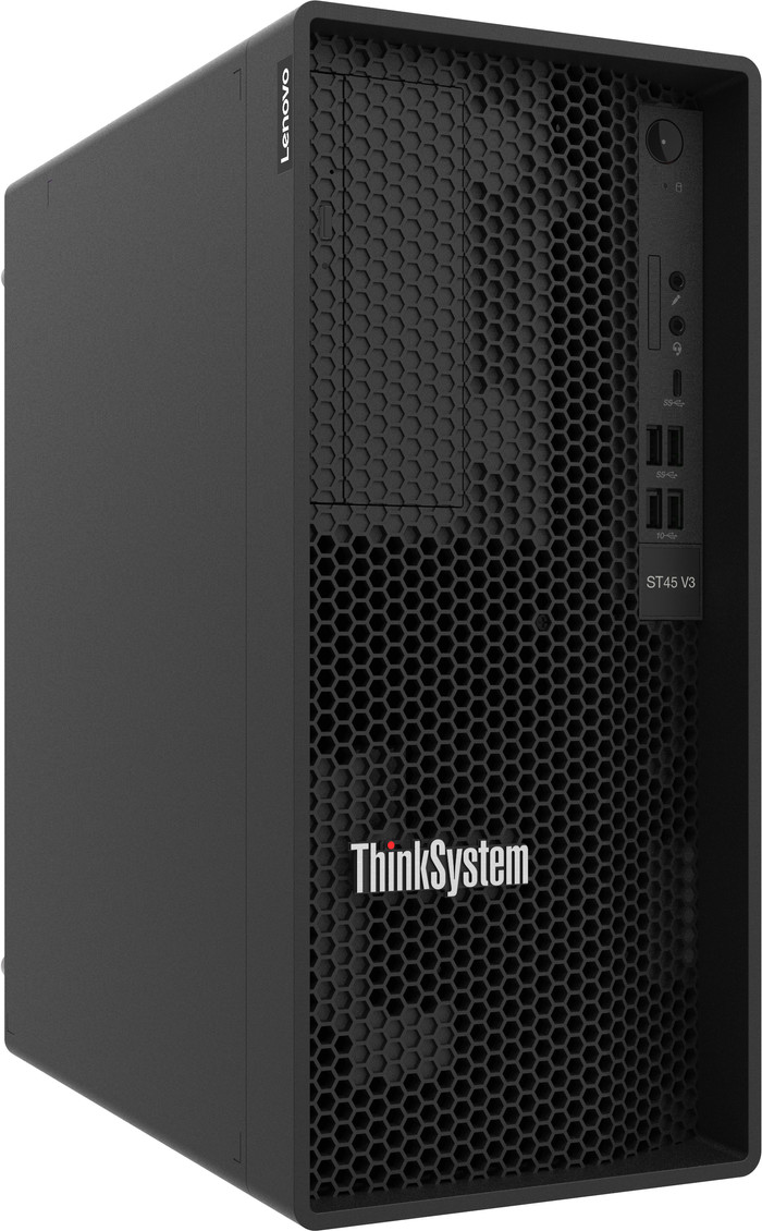 Lenovo ThinkSystem ST45 V3 Tower Server - 7DH5A02GEA linkerkant