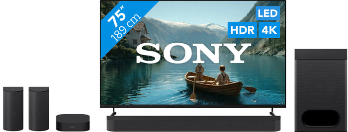 Sony Bravia 3 II Led 75" (2026) + Sony Bravia Theatre System 6 Zwart Main Image